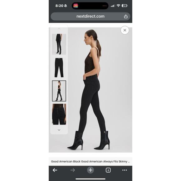 Good American‎ Always Fits Good Legs Jeans Size XS - Picture 12 of 13